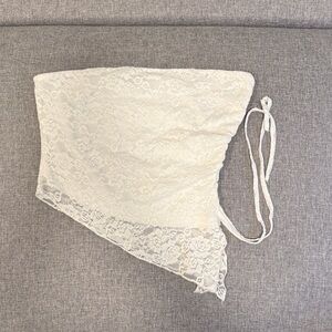 PacSun Lacy Asymetrical Strapless Tee